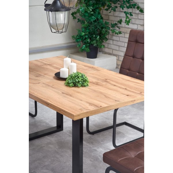 Kasady Esstisch 135-185 cm - Wotan Eiche/schwarz