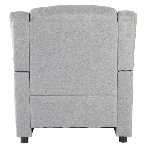 Vera-Sessel aus grauem Stoff