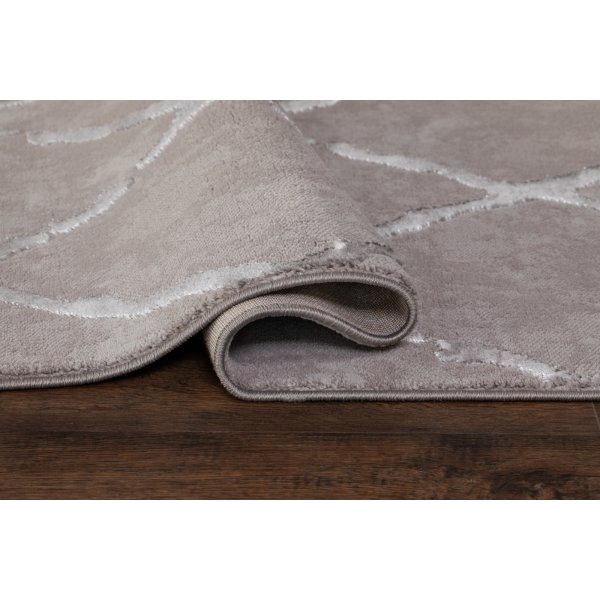 Karat Rhombus maschinengewebter Teppich Grau Karat Rhombus maschinengewebter Teppich Grau