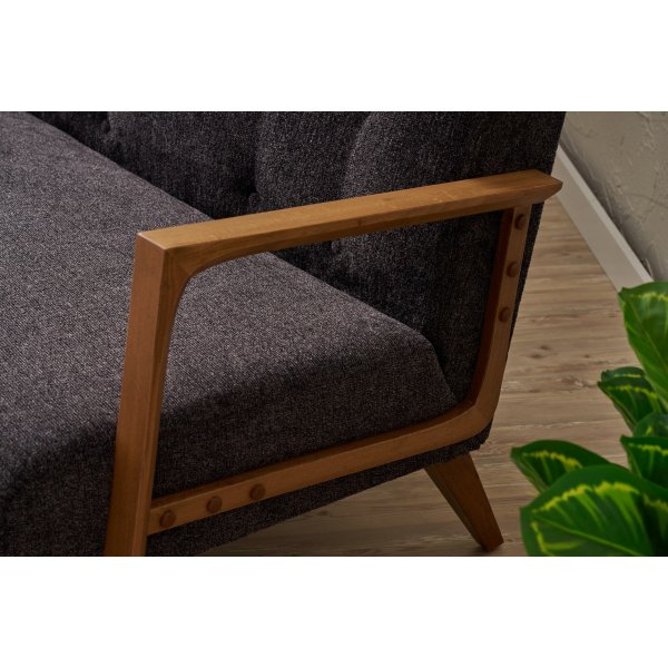 Kemer 2-Sitzer-Sofa - Anthrazit Kemer 2-Sitzer-Sofa - Anthrazit