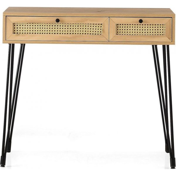 Sahra Schreibtisch 105x55 cm - Eiche/schwarz Sahra Schreibtisch 105x55 cm - Eiche/schwarz