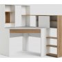 Function Plus Schreibtisch 138,4 x 101,6 x 141,1 cm - Wei/Eiche