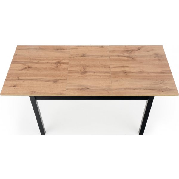 Rainer Esstisch 124-168 cm - Wotan Eiche/schwarz Rainer Esstisch 124-168 cm - Wotan Eiche/schwarz