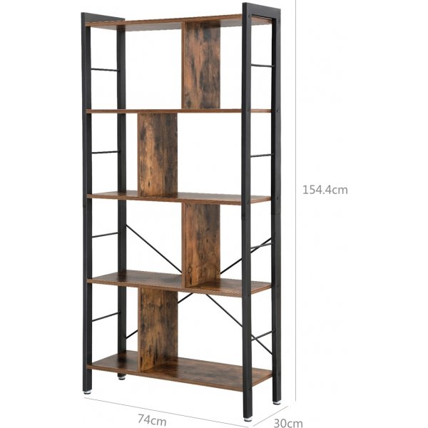 Edmund Bcherregal - Braun/Schwarz