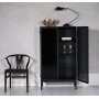 Revel Schrank - Schwarz / Dunkel getntes Glas