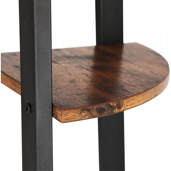 Nilla Eckregal 125 cm - Braun/Schwarz Nilla Eckregal 125 cm - Braun/Schwarz