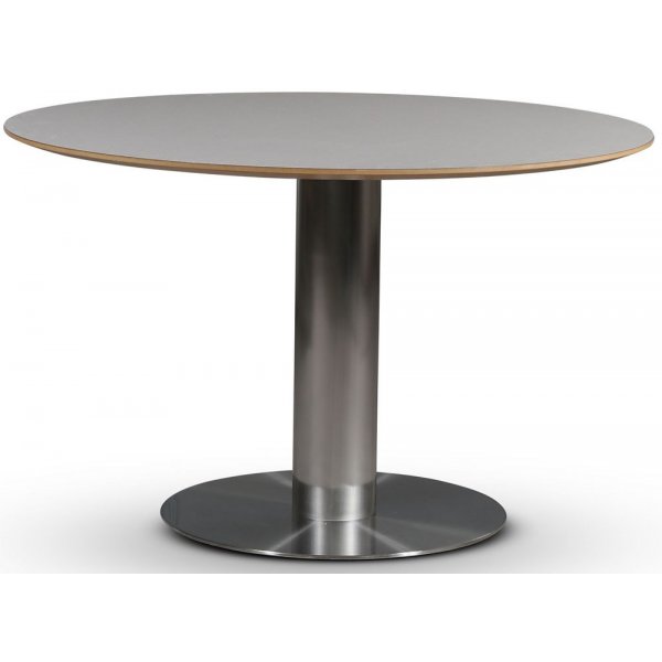 SOHO Esstisch 118 cm - Gebrstetes Aluminium / Perstorp light durcheinander