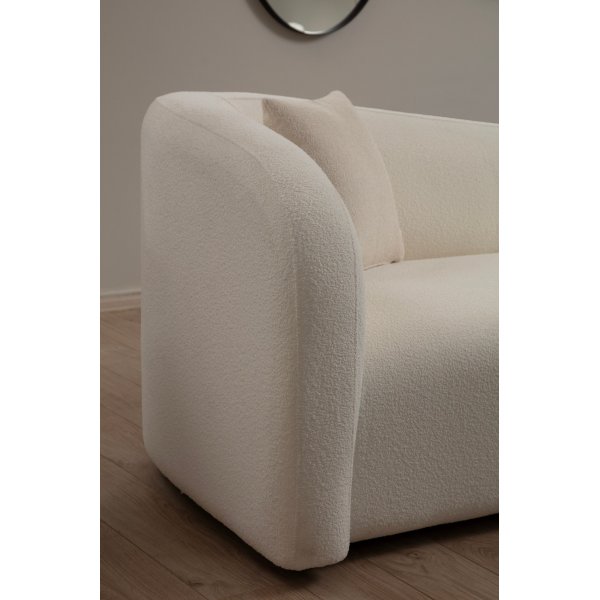 Asis 3-Sitzer-Sofa - Creme