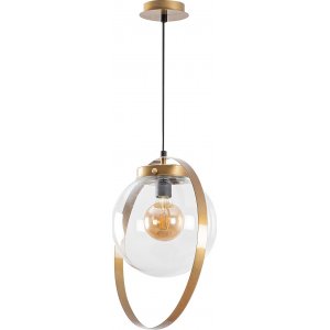 Hellbraune Deckenlampe - Gold