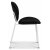 Rondo-Stuhl aus schwarzem Samt mit weien Beinen + Fleckentferner fr Mbel