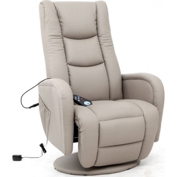 Bibi Liegesessel mit Massage - beiges PVC