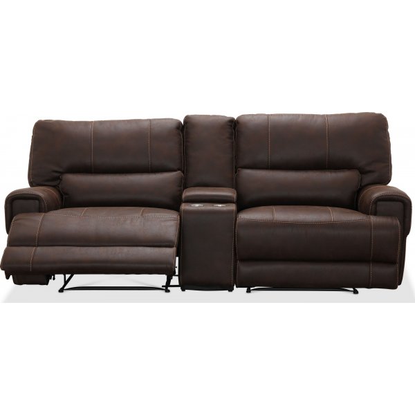 Elektrisches 2-Sitzer-Sofa Las Vegas - Dunkelbraun