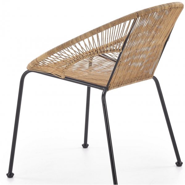 Andor Auensessel - Rattan/schwarz + Textilreinigung fr Mbel