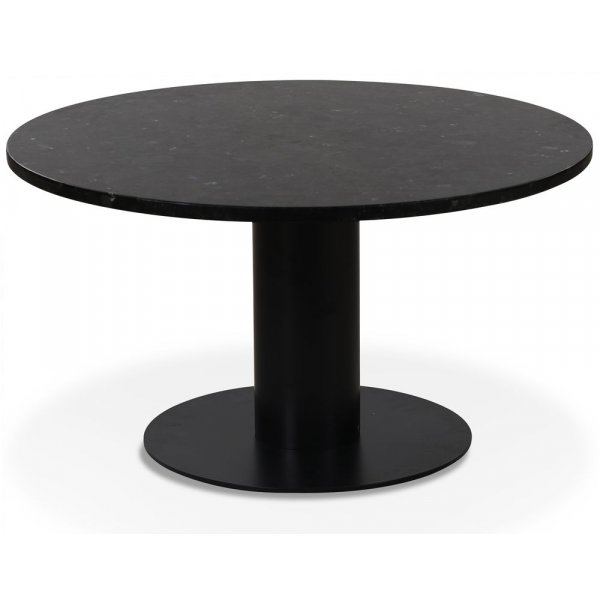 Next 85 runder Couchtisch - Schwarz / Marmor (Donau-Granit)