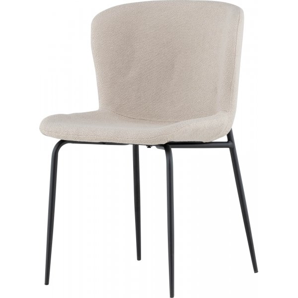 Modesto Esszimmerstuhl - Beigefarbenes Boucl