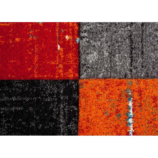 Maschinengewebter Teppich Aversa - rot