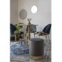 Gamby Hocker - Grau/Messing
