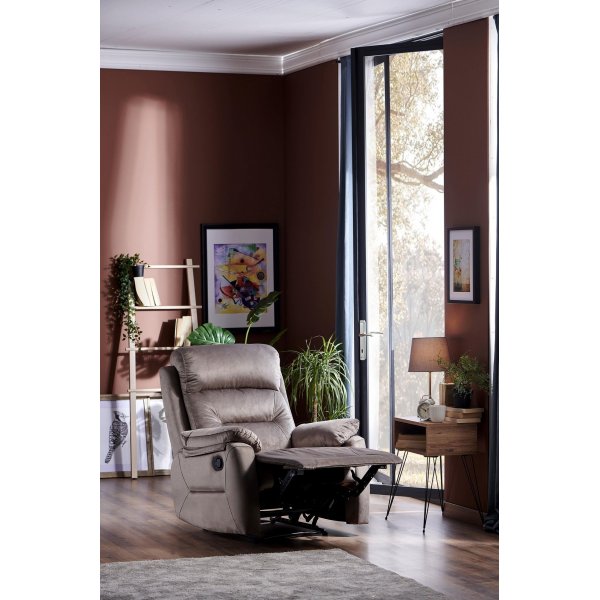 Enjoy Liegesessel - Grau + Textilpflege für Möbel Enjoy Liegesessel - Grau + Textilpflege für Möbel