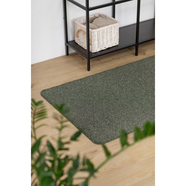 Zeus flach gewebter Teppich Smaragdgrn