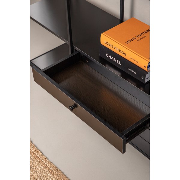 Bcherregal Amarillo - Schwarz