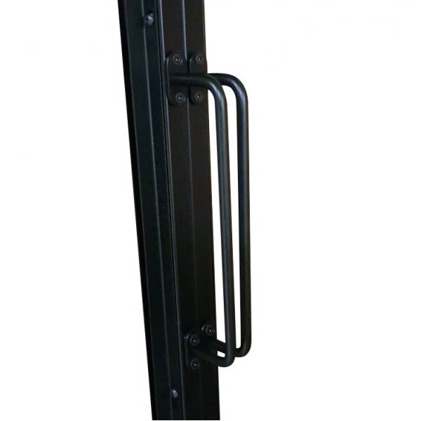 Industri-Glastr Enkel mit Rahmen und eingebautem Fenster - Mae frei whlbar