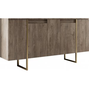 Lux Sideboard Walnuss/Gold