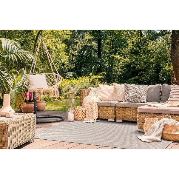 Miami flach gewebter Teppich Weiß Miami flach gewebter Teppich Weiß