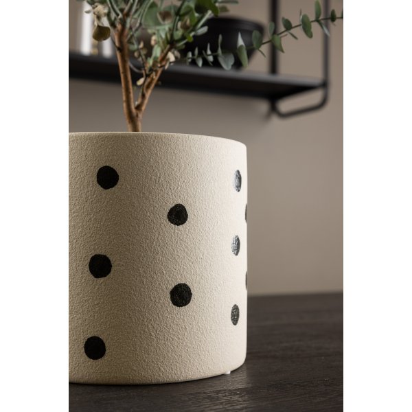 Sane Topf 18 x 17 cm - Schwarz/Wei