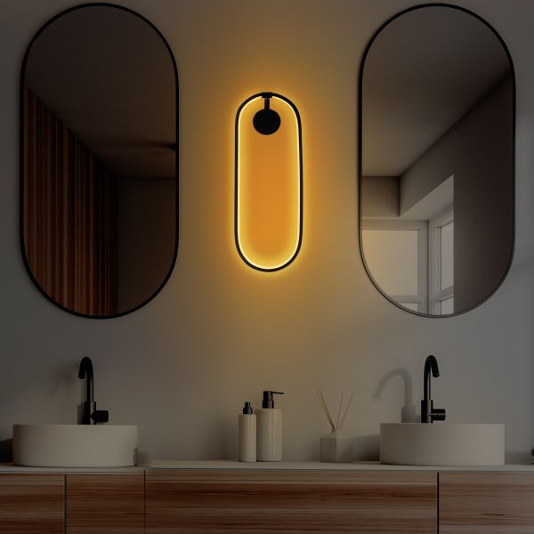 Tranceto Wandleuchte - Schwarz Tranceto Wandleuchte - Schwarz