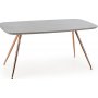 Limsa Esstisch 160 cm - Grauer Marmor/Rosgold