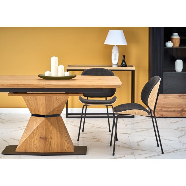 Diamond Esstisch 160-200 x 89 cm - Eiche/Schwarz Diamond Esstisch 160-200 x 89 cm - Eiche/Schwarz