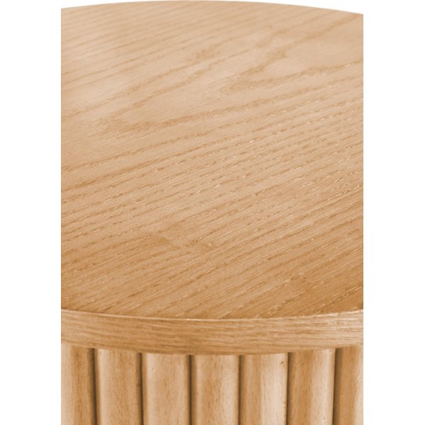 Runder Couchtisch Celie mit Holzstangen 40 cm