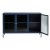 Dobb Sideboard aus dunkelblauem Metall mit Glastren