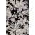 Domani Flower flach gewebter Teppich Schwarz - 200 x 290 cm