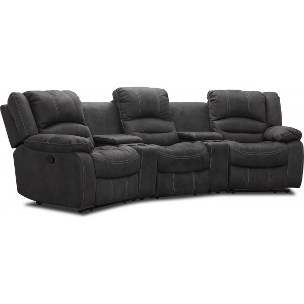Kensington Manual 3-Sitzer-Sofa - Grau