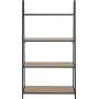 Seaford Leiterregal 77x138 cm - Eiche/schwarz