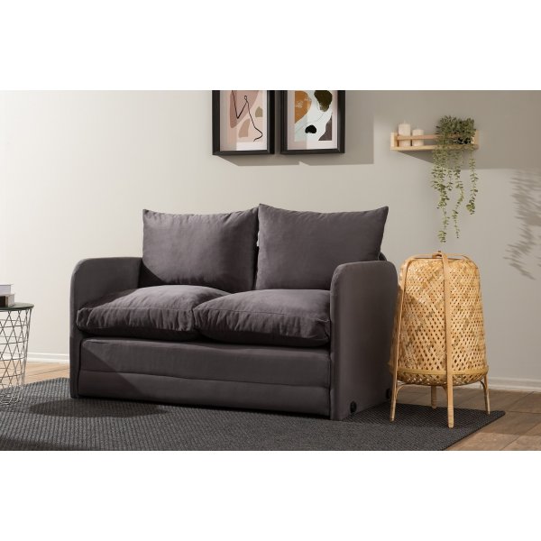 Saga 2-Sitzer-Schlafsofa - Grau Saga 2-Sitzer-Schlafsofa - Grau