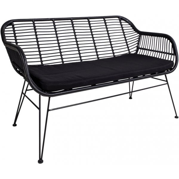 Trieste Rattansofa - Schwarz + Fleckentferner fr Mbel