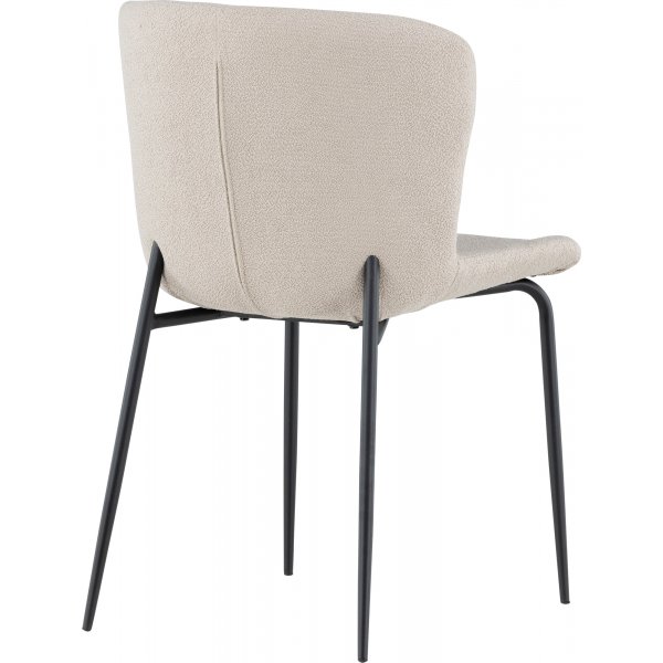 Modesto Esszimmerstuhl - Beigefarbenes Boucl