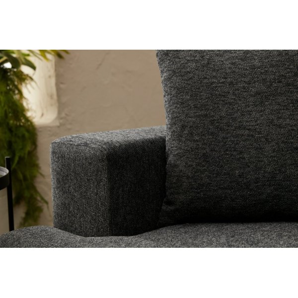 Berliner Ecksofa - Anthrazit/Gold