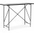 Portland Stehtisch 140 cm - Marmor/schwarz