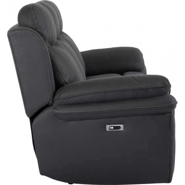 Manne 3-Sitzer-Liegesofa - Schwarz