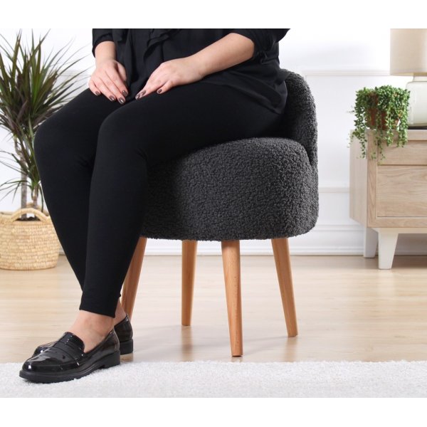 Rufmee Hocker - Dunkelgrau Rufmee Hocker - Dunkelgrau