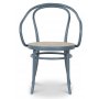 Bugholzsessel No 30 Classic - Pastellblau/Rot