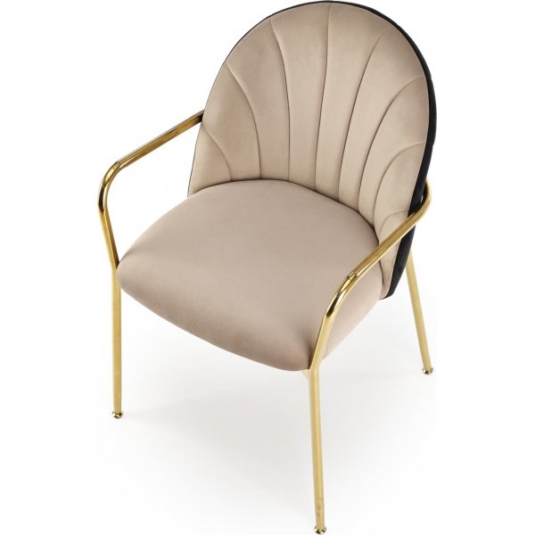 Cadeira Esszimmerstuhl 500 - Beige/Schwarz Cadeira Esszimmerstuhl 500 - Beige/Schwarz