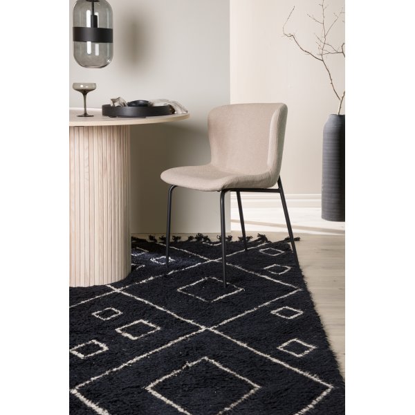 Wollteppich David - Schwarz/Weiß Wollteppich David - Schwarz/Weiß