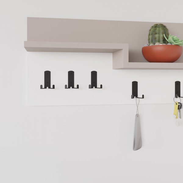 Harmon Kleiderbgel - Helles Mocca/Wei