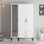 Kumsal Kleiderschrank 8 Weiß
