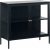 Cliff Sideboard mit 3 Tren - Schwarz/ Klarglas COPY