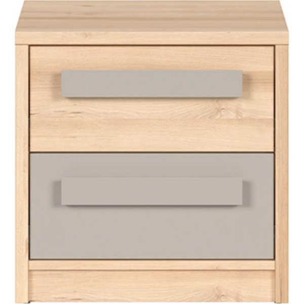 Namek-Nachttisch - Buche/grau
